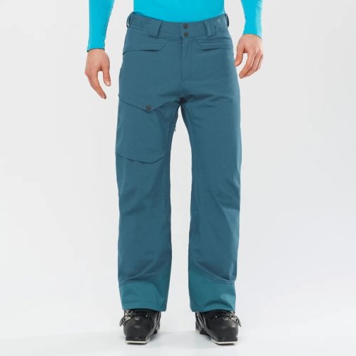 Turquoise Salomon Untracked Men's Ski Pants | IE VQ6234